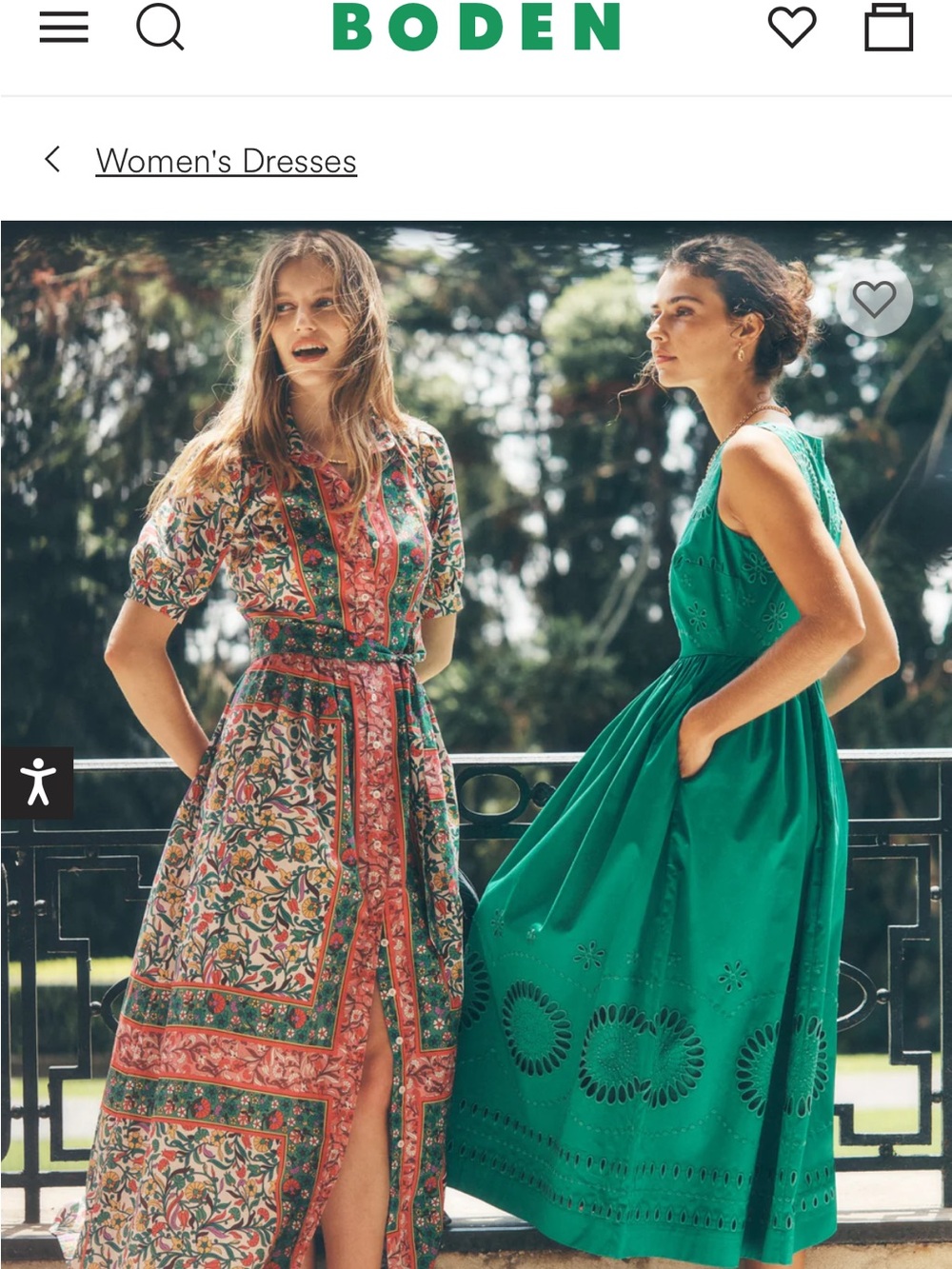 Boden Alexa Maxi shirt dress